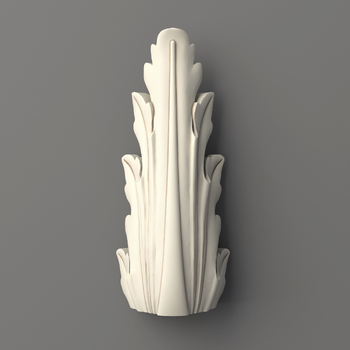 Leaf acanthus corner edge from polyurethane
